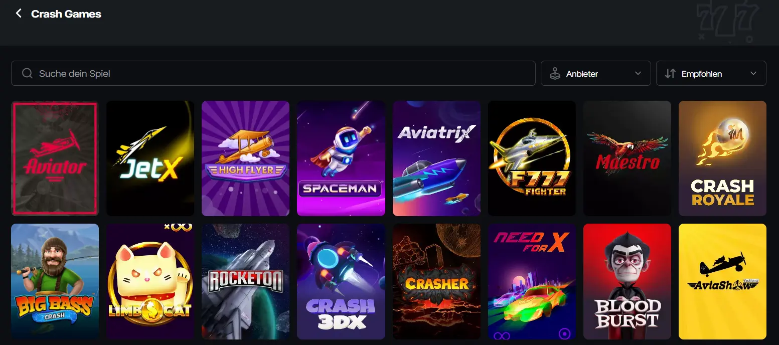 reeljoy casino crash games
